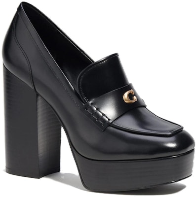 (Women) Coach Ilyse 'Black Square Toe Block Heel' CN142_BLK Order (Women) Coach Ilyse 'Black Square Toe Block Heel' CN142_BLK