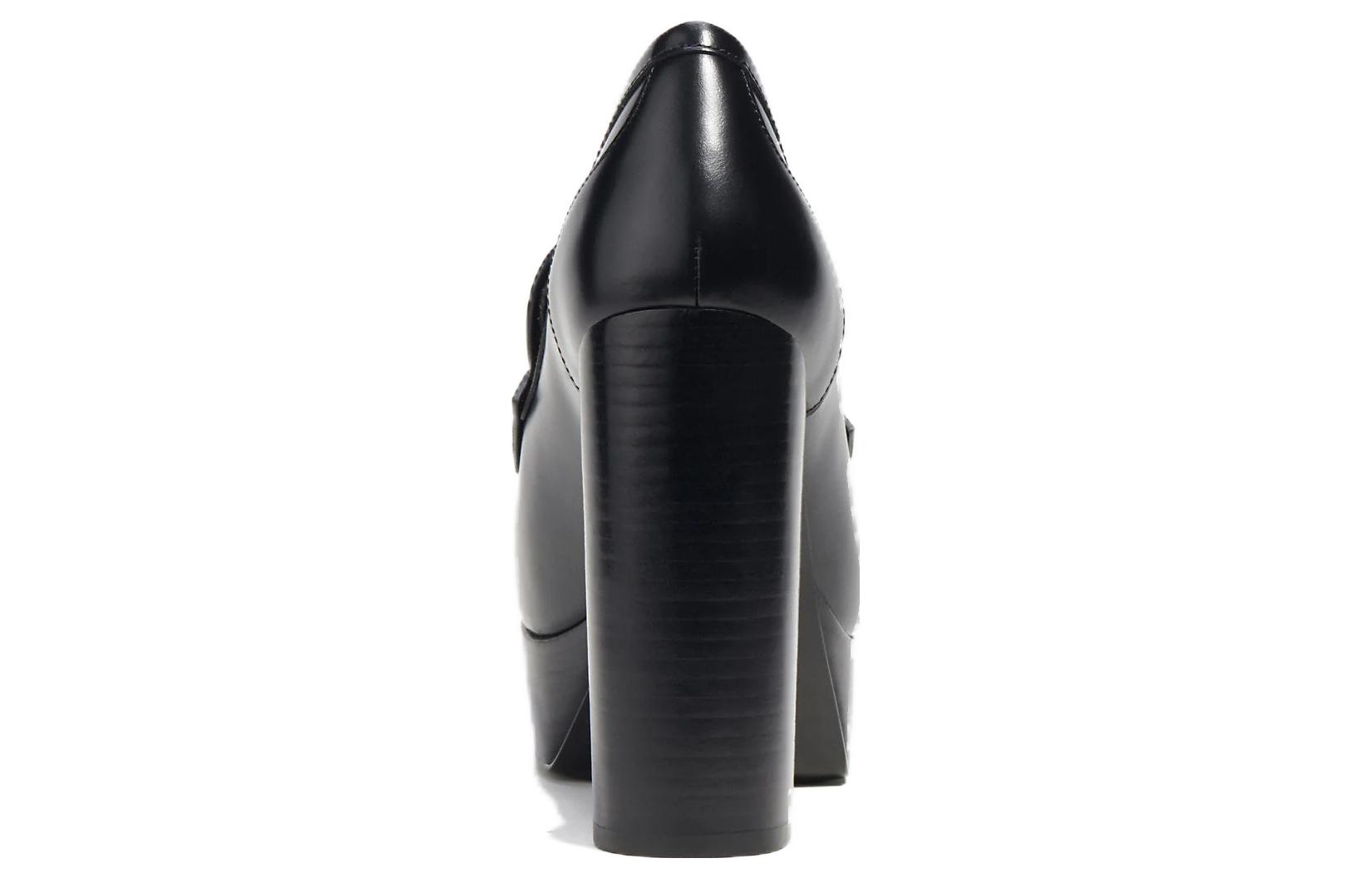 Shop (W) 蔻驰 Ilyse 黑色方头粗跟鞋 CN142_BLK