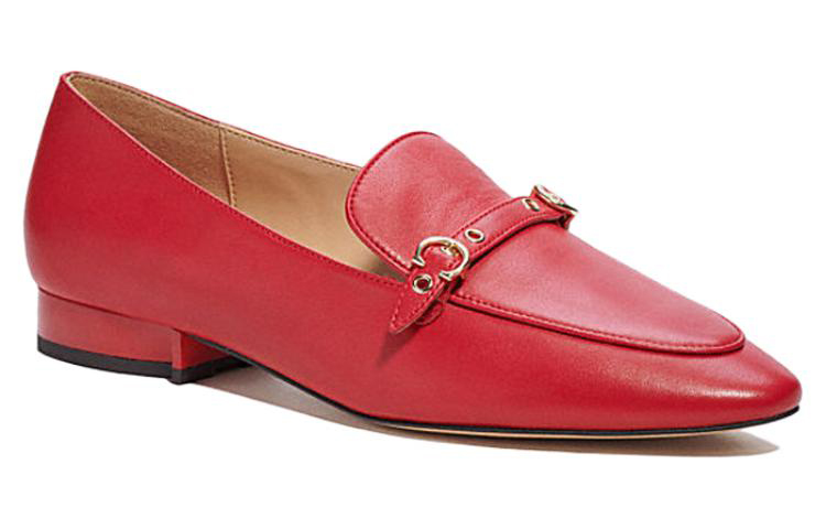 (W) Coach Isabel Leather Loafer 'Red' 圖 3