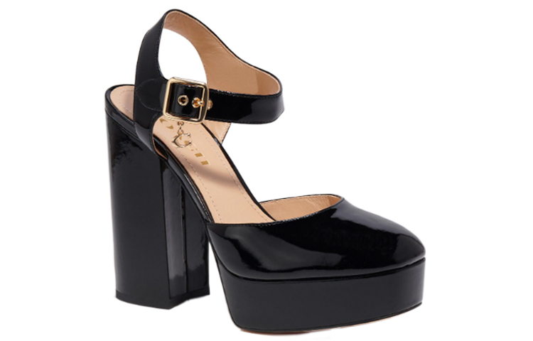 (W) Coach Isabella 'Patent Black Buckle Chunky Heel' 圖 2