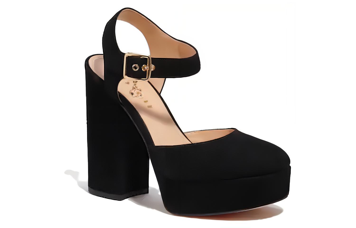 (W) Coach Isabella Buckle 'Fashion Chunky High Heel Black' 圖 2