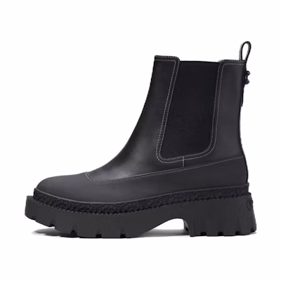 (W) Coach Jayla Leather Chelsea Boot 'Black'