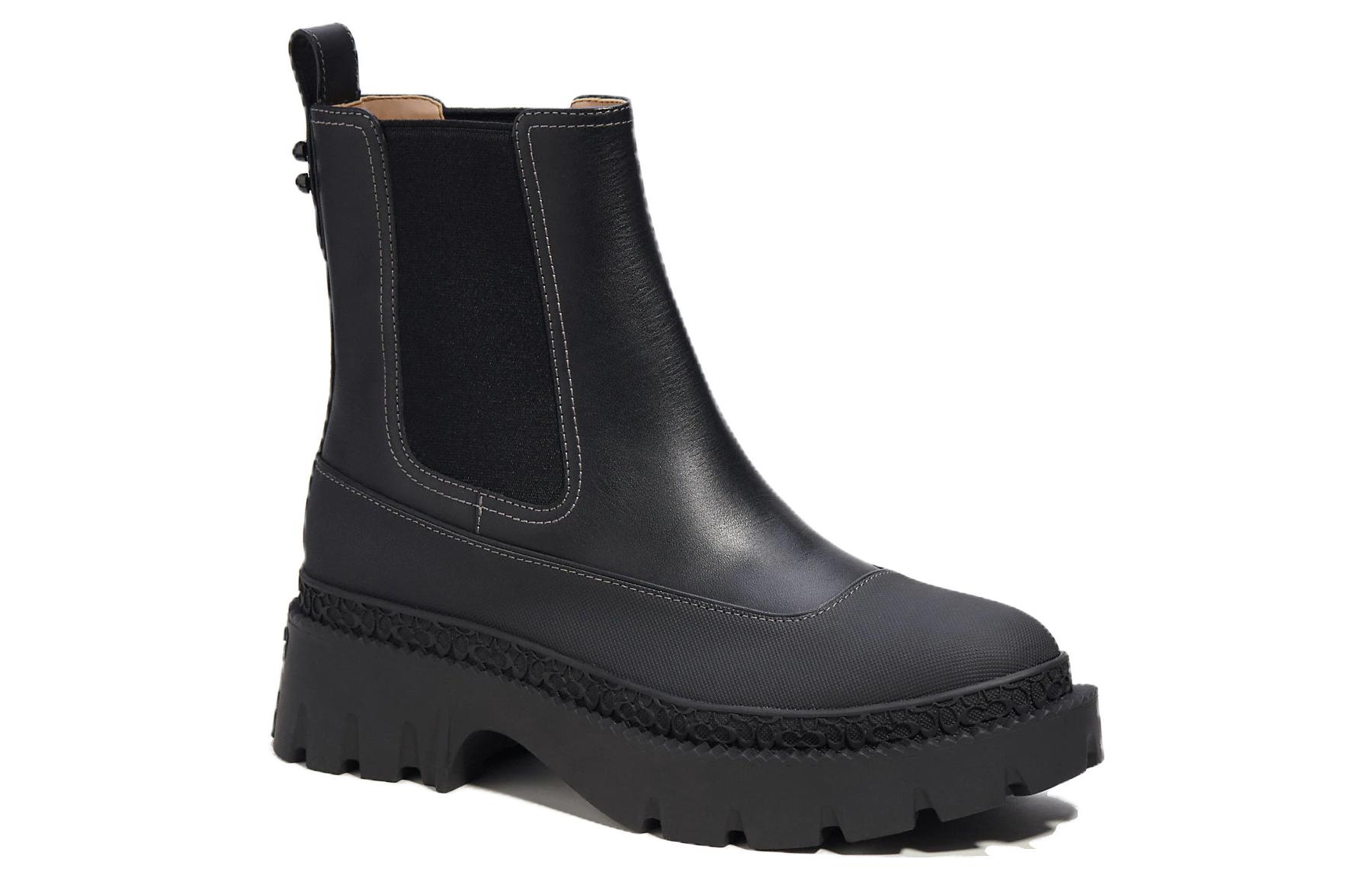 (W) Coach Jayla Leather Chelsea Boot 'Black' 圖 2