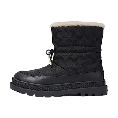 (W) Coach Kailee 'Polyester Ankle Boot Black'