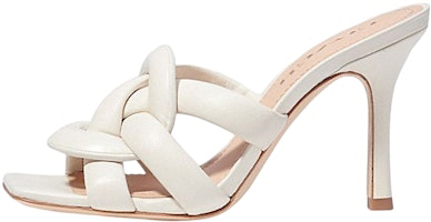 (Women) Coach Kellie Leather High-Heeled Sandal 'White' C8985_CHK (Women) Coach Kellie Leather High-Heeled Sandal 'White' C8985_CHK