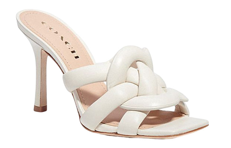 Order (W) コーチ ケリー レザー ハイヒール サンダル (ホワイト) C8985_CHK