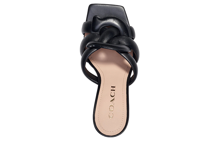 Lookbook (W) Coach Kellie Sandal Kulit 'Black Strap High Heel' C8985_BLK