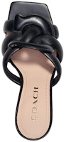 (W) コーチ ケリー レザー スライドサンダル 'ブラックストラップ ハイヒール' C8985_BLK C8985_BLK Lookbook (W) コーチ ケリー レザー スライドサンダル 'ブラックストラップ ハイヒール' C8985_BLK C8985_BLK