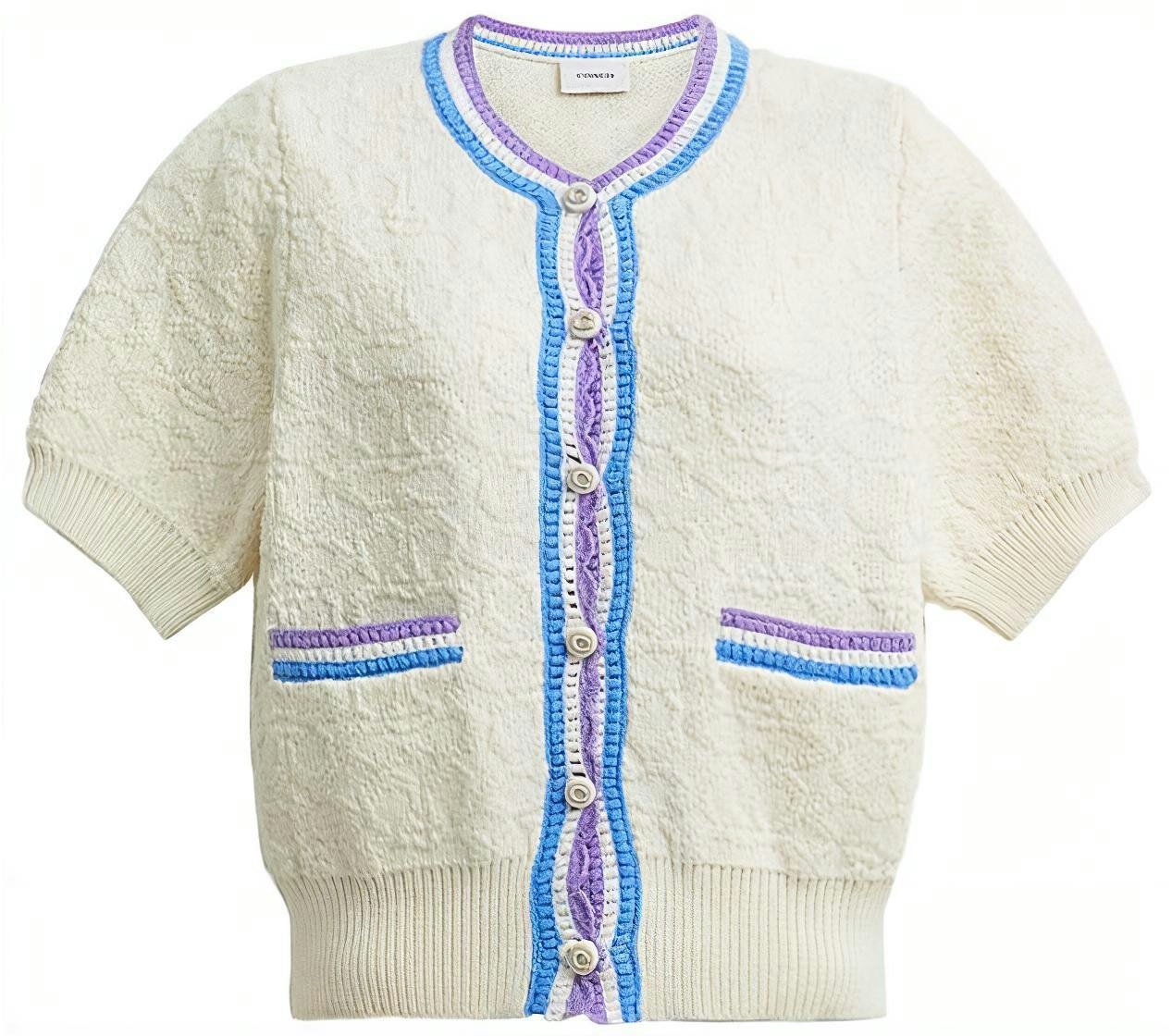 women-coach-knit-sweater-off-white-with-colorful-trim-cj-400-vmi