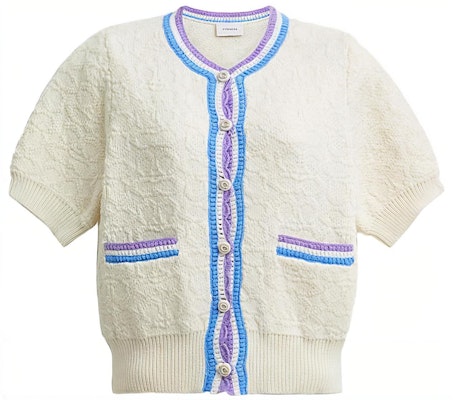 (W) COACH Knit Sweater Off-White dengan Trim Warna-Warni CJ400-VMI Buy (W) COACH Knit Sweater Off-White dengan Trim Warna-Warni CJ400-VMI