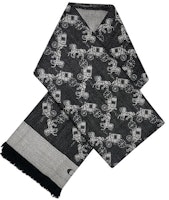 (Women) COACH Large Logo Scarf F76395/F26587-BLK (Women) COACH Large Logo Scarf F76395/F26587-BLK