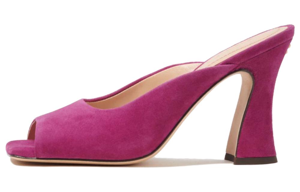(W) Coach Laurence 'Purple Fishmouth High Heel Slides'