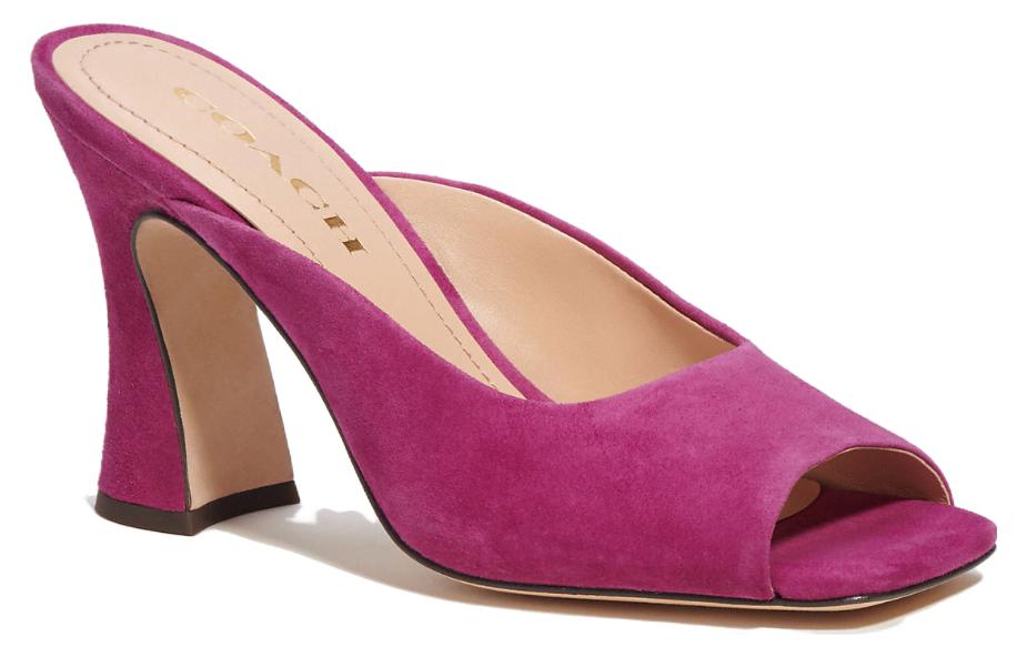 (W) Coach Laurence 'Purple Fishmouth High Heel Slides' 圖 2