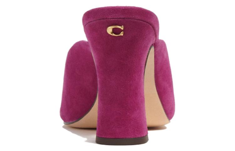 (W) Coach Laurence 'Purple Fishmouth High Heel Slides' 圖 3