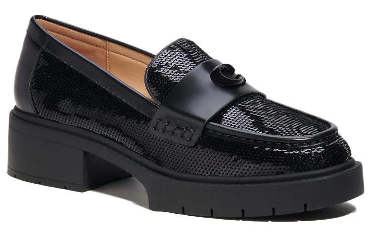 (W) Coach Leah 'Black Leather Loafer' 圖 3
