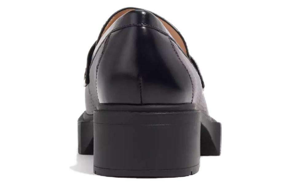 (W) Coach Leah 'Black Leather Loafer' 圖 5