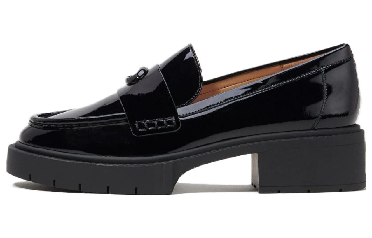 Buy (W) 蔻驰 Leah 漆皮黑色乐福鞋 CM752_BKA