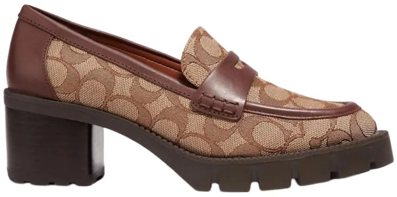 (W) Escarpins en cuir Coach ''Élégance Mode Talon Épais'' Kaki CC949_UR1 Order (W) Escarpins en cuir Coach ''Élégance Mode Talon Épais'' Kaki CC949_UR1