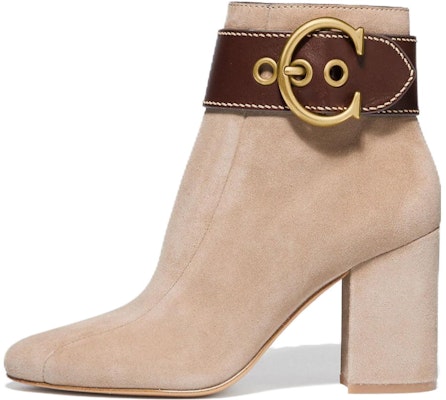 (Women) Coach Leather Ankle Boot 'Beige Comfort' G4617_OAT Buy (Women) Coach Leather Ankle Boot 'Beige Comfort' G4617_OAT