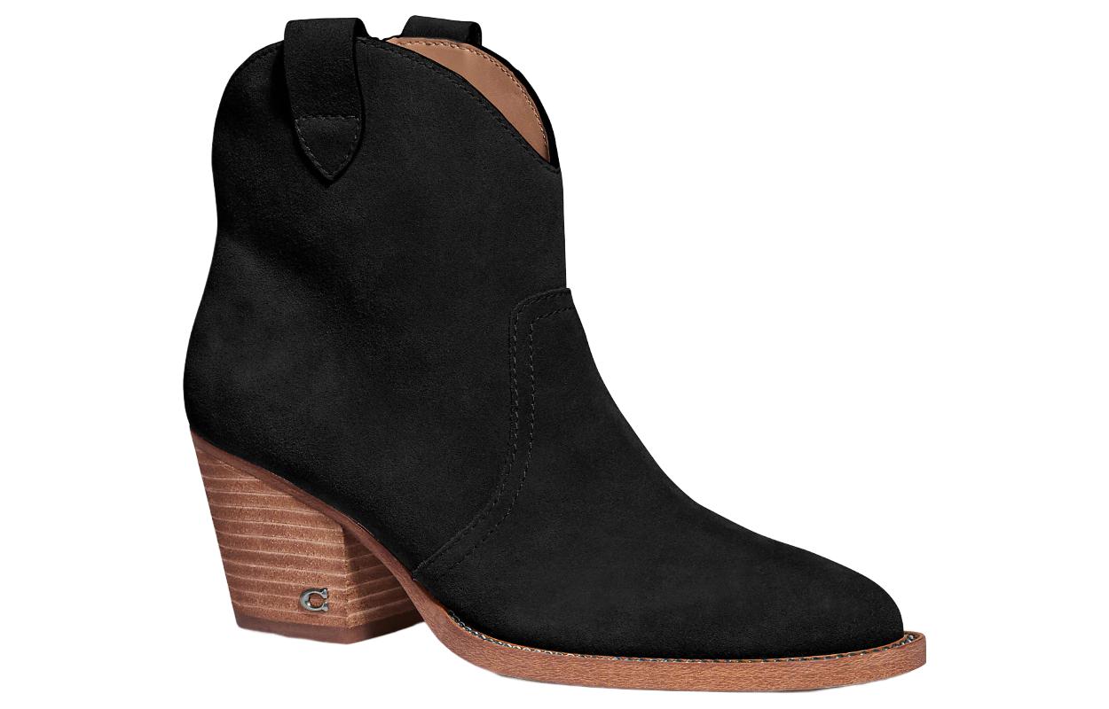 (W) Coach Leather Ankle Boot 'Casual CMFT Black' 圖 2