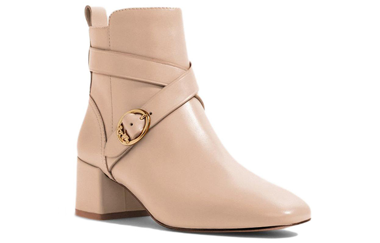 (W) Coach Leather Ankle Boot 'Light Brown' 圖 3