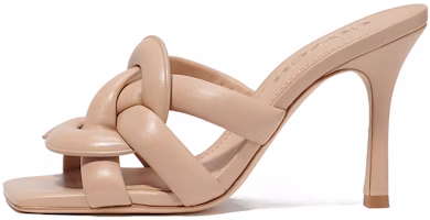 (Women) Coach Leather Band High Heel Slide 'Light Brown' C8985_EQO (Women) Coach Leather Band High Heel Slide 'Light Brown' C8985_EQO