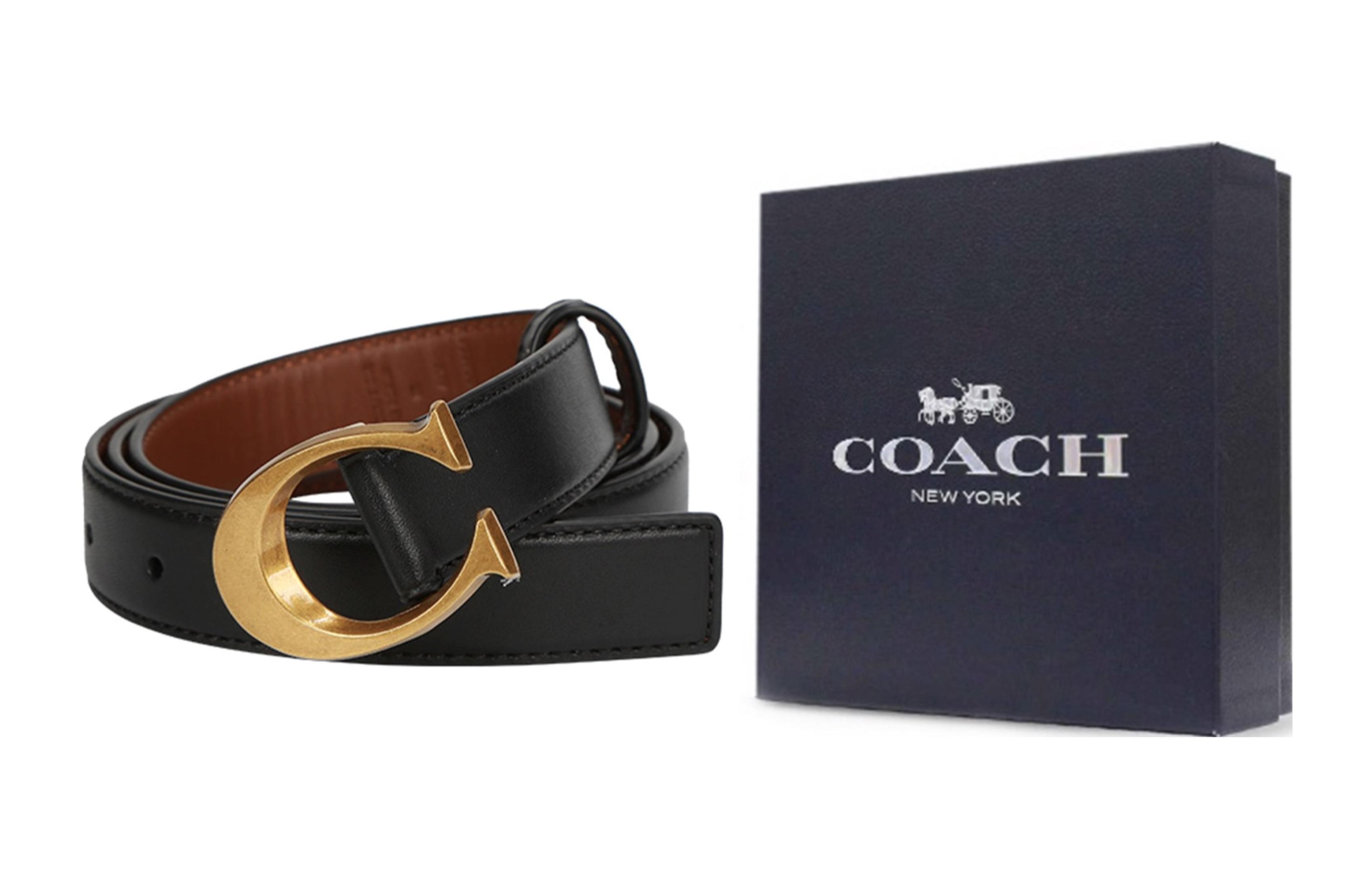 Details for (W) COACH 真皮黑色腰帶 2.5公分 F83960-B4FD7