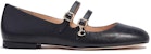 (W) Coach Kulit Gesper Rendah 'Black Mary Jane' CG603_BLK