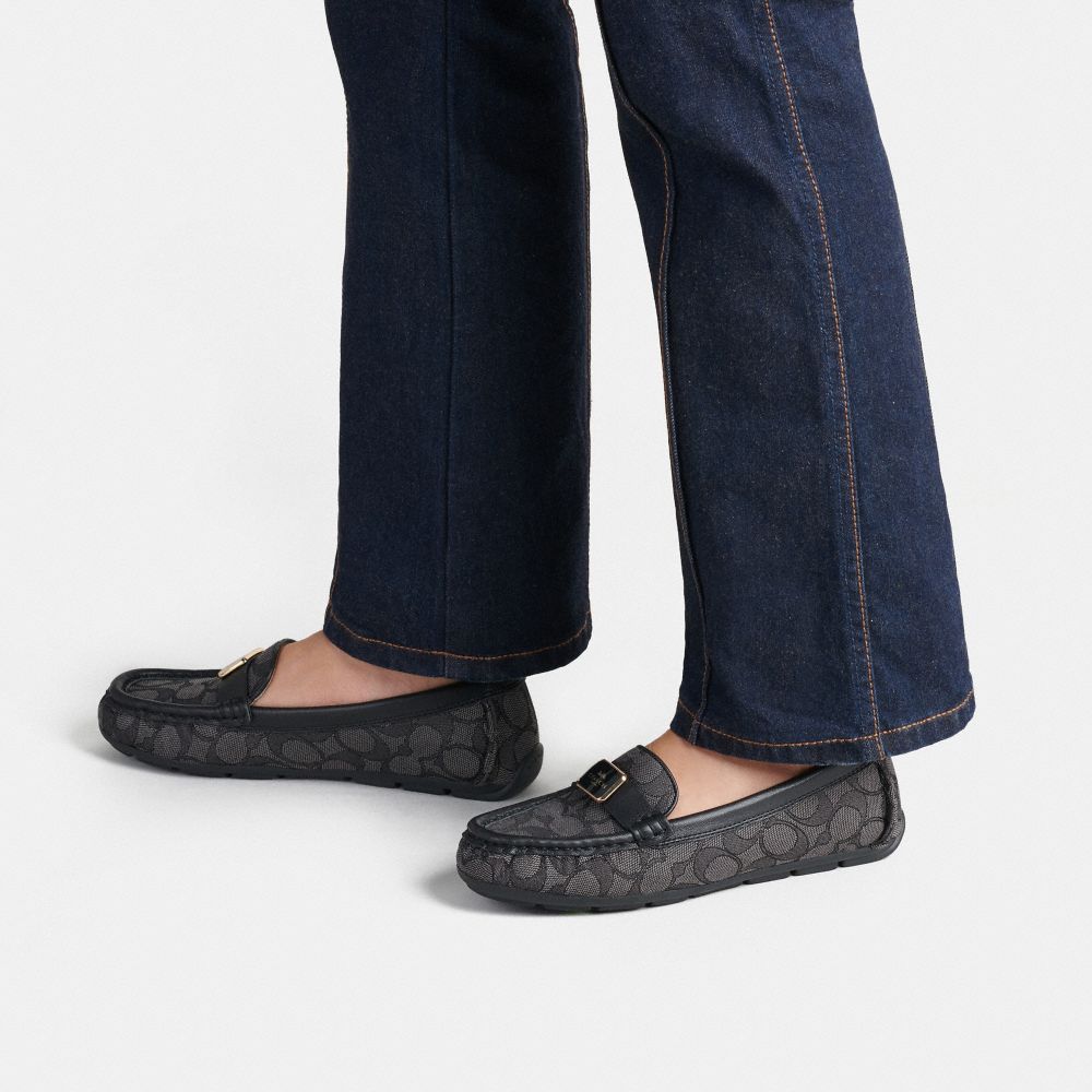 Purchase (W) Coach Sepatu Kasual Kulit Hitam Kenyamanan CC639_UR8