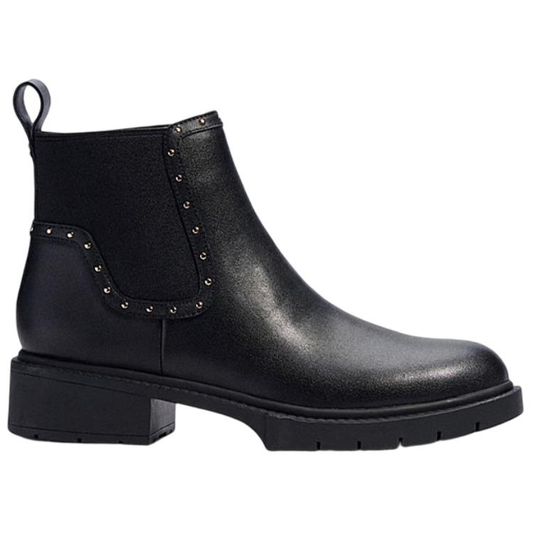 (W) Coach Leather Chelsea Boots 'Black' 圖 2