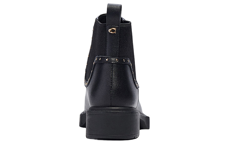 (W) Coach Leather Chelsea Boots 'Black' 圖 5