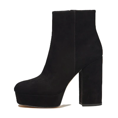 (W) Coach Leather CMFT Round-Toe Ankle Boot 'Black'