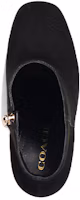 Lookbook (W) Bota Negra Coach de Cuero con Punta Redonda y Tobillo Cómodo CE514_BLK