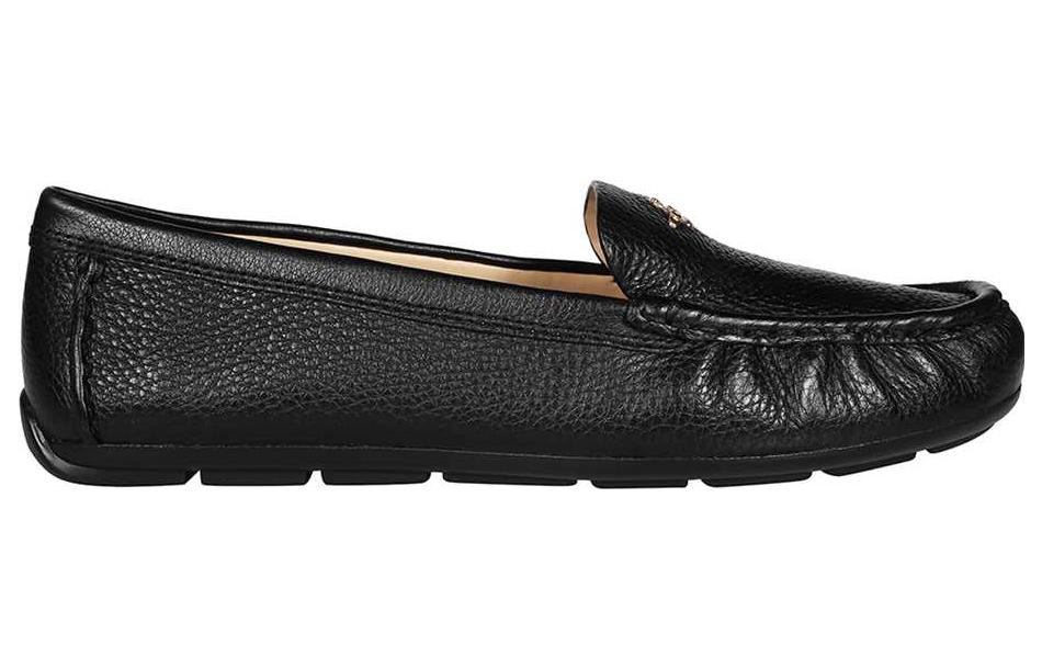 (W) Coach Leather Fashion Sneaker 'Black' 圖 2