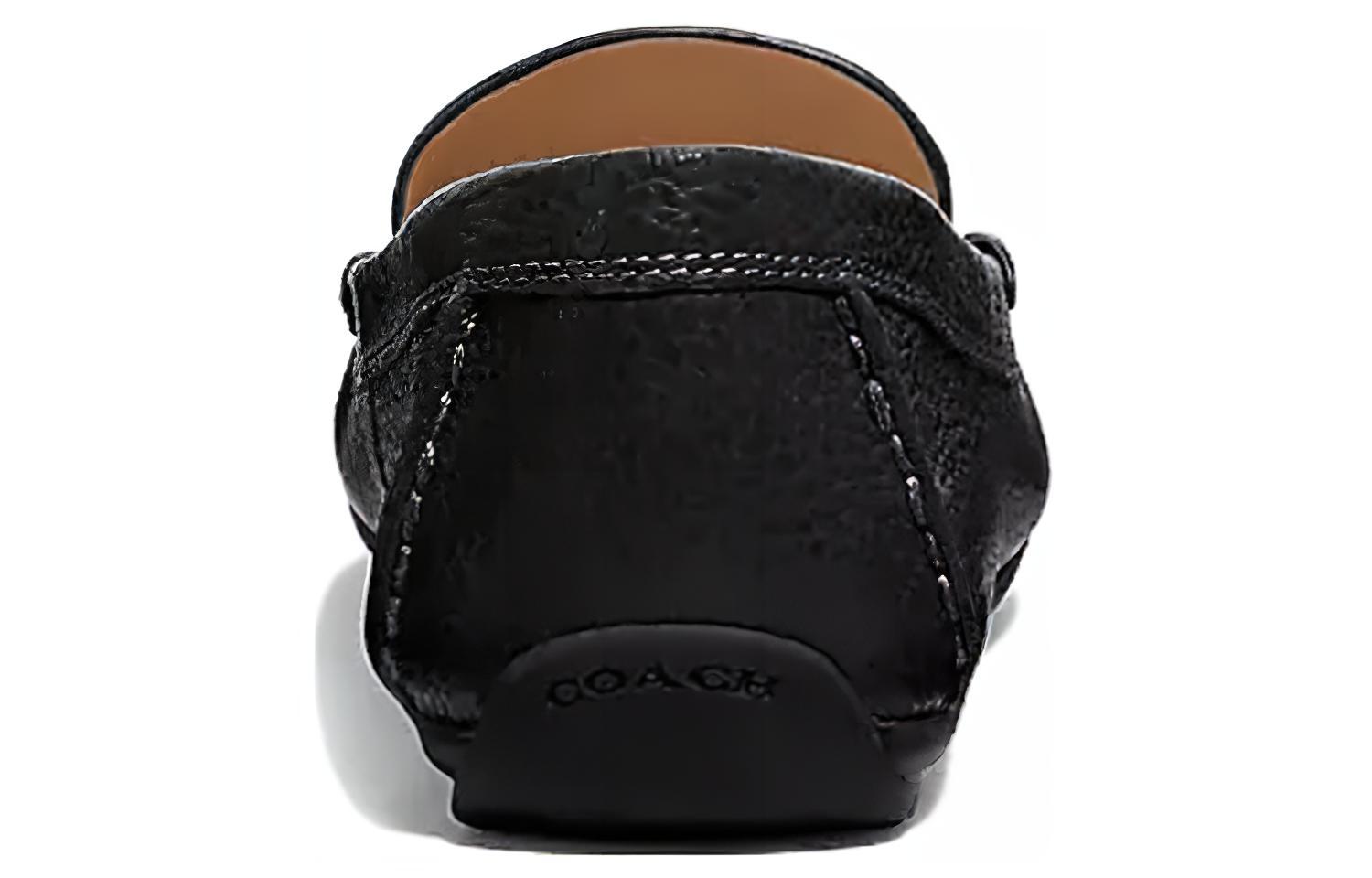 (W) Coach Leather Fashion Sneaker 'Black' 圖 5