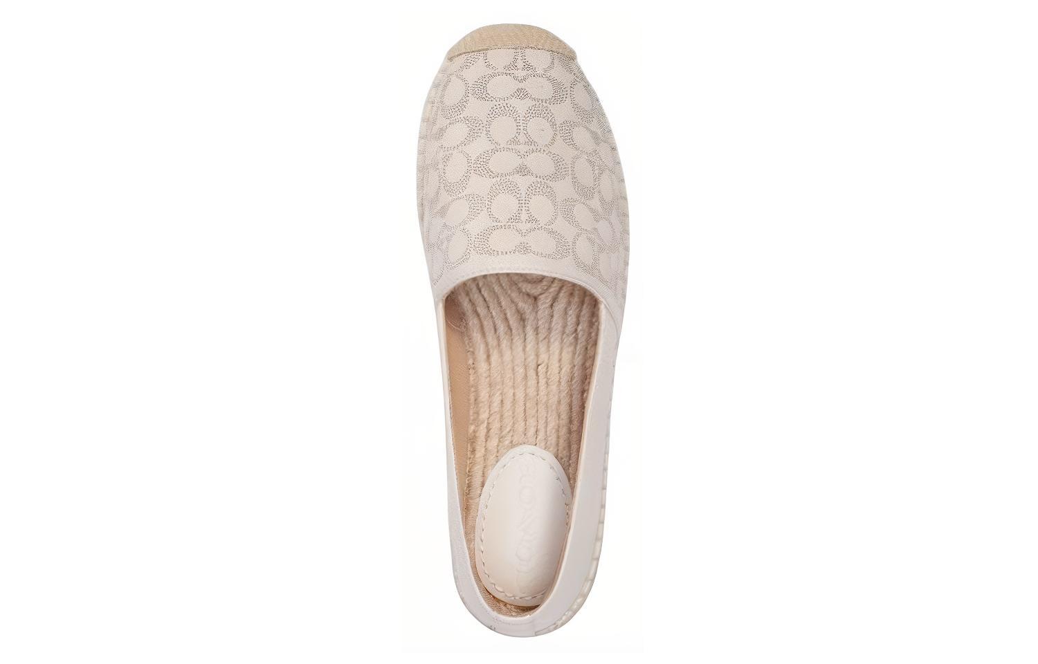 (W) Coach Leather Flat 'Beige' 圖 4