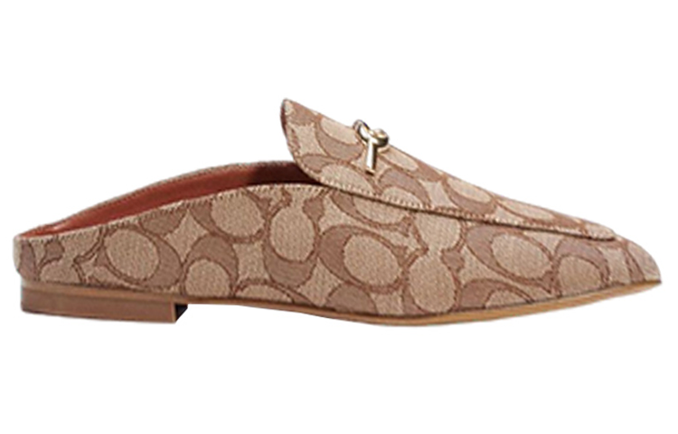 Order (W) コーチ レザー フラットシューズ (ブラウン) C5771_KHSD