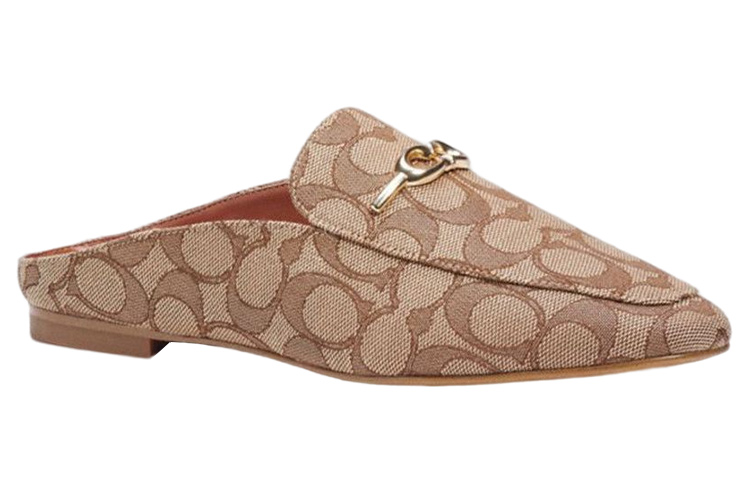 Lookbook (W) コーチ レザー フラットシューズ (ブラウン) C5771_KHSD