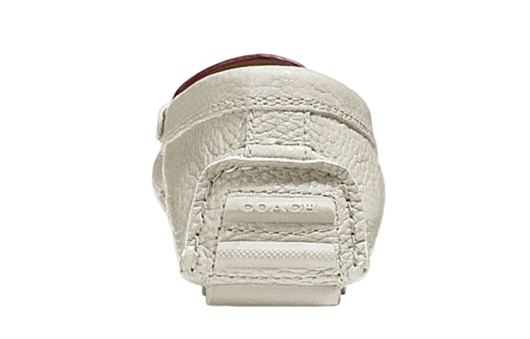 (W) Coach Leather Flat 'Metal Logo White' 圖 4