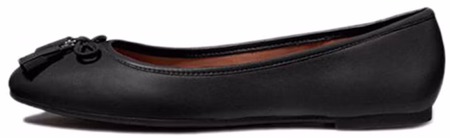(Women) Coach Leather Flat 'Simple Fashion Black' FG2941_BLK (Women) Coach Leather Flat 'Simple Fashion Black' FG2941_BLK
