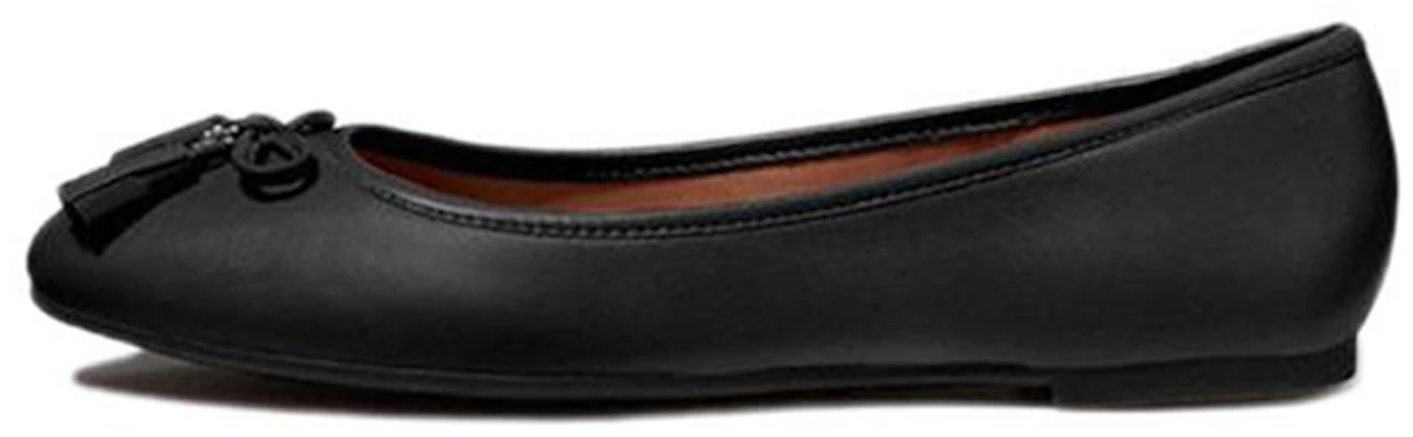 (W) Coach Leren Platte Schoen ''Eenvoudige Mode Zwart'' FG2941_BLK Buy (W) Coach Leren Platte Schoen ''Eenvoudige Mode Zwart'' FG2941_BLK