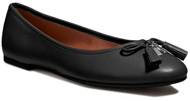 (W) Coach Leren Platte Schoen ''Eenvoudige Mode Zwart'' FG2941_BLK Shop (W) Coach Leren Platte Schoen ''Eenvoudige Mode Zwart'' FG2941_BLK