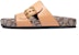(W) Sandal Rata Kulit Coach 'Fashion Slide Coklat' C3954_NAT