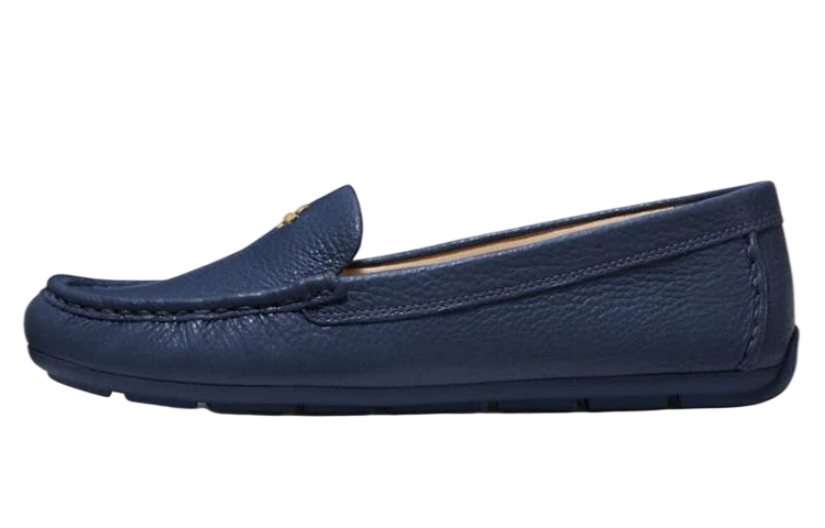 Buy COACH 蔻馳 皮革平底鞋 女款 藍色