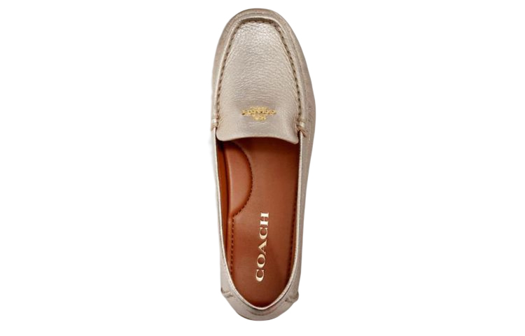 (W) Coach Leather Flats 'Gold' 圖 3