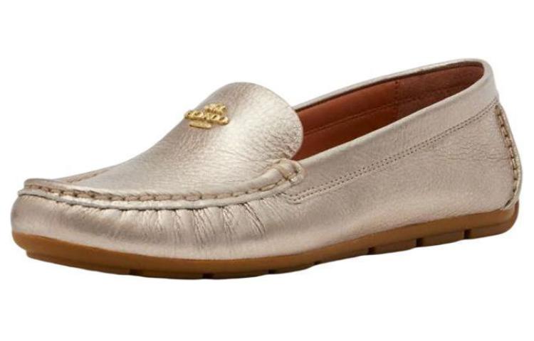 (W) Coach Leather Flats 'Gold' 圖 5