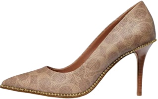 (Women) Coach Leather High-Heel 'Brown' G4374_TN2 (Women) Coach Leather High-Heel 'Brown' G4374_TN2