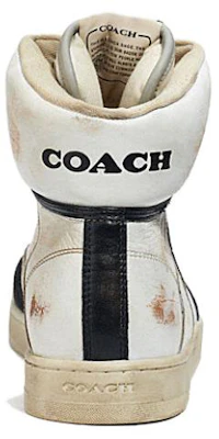 (W) コーチ レザー ハイカットスニーカー ベージュ/黒 CK946_WTBK Purchase (W) コーチ レザー ハイカットスニーカー ベージュ/黒 CK946_WTBK