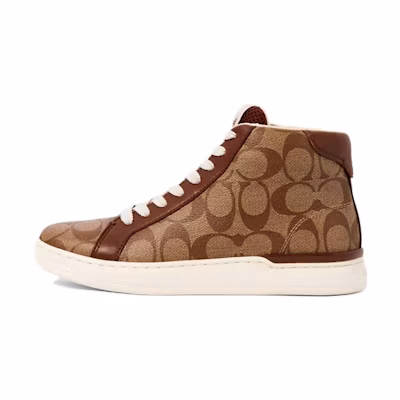 (W) Coach Leather Lace-Up 'Fashion Brown'