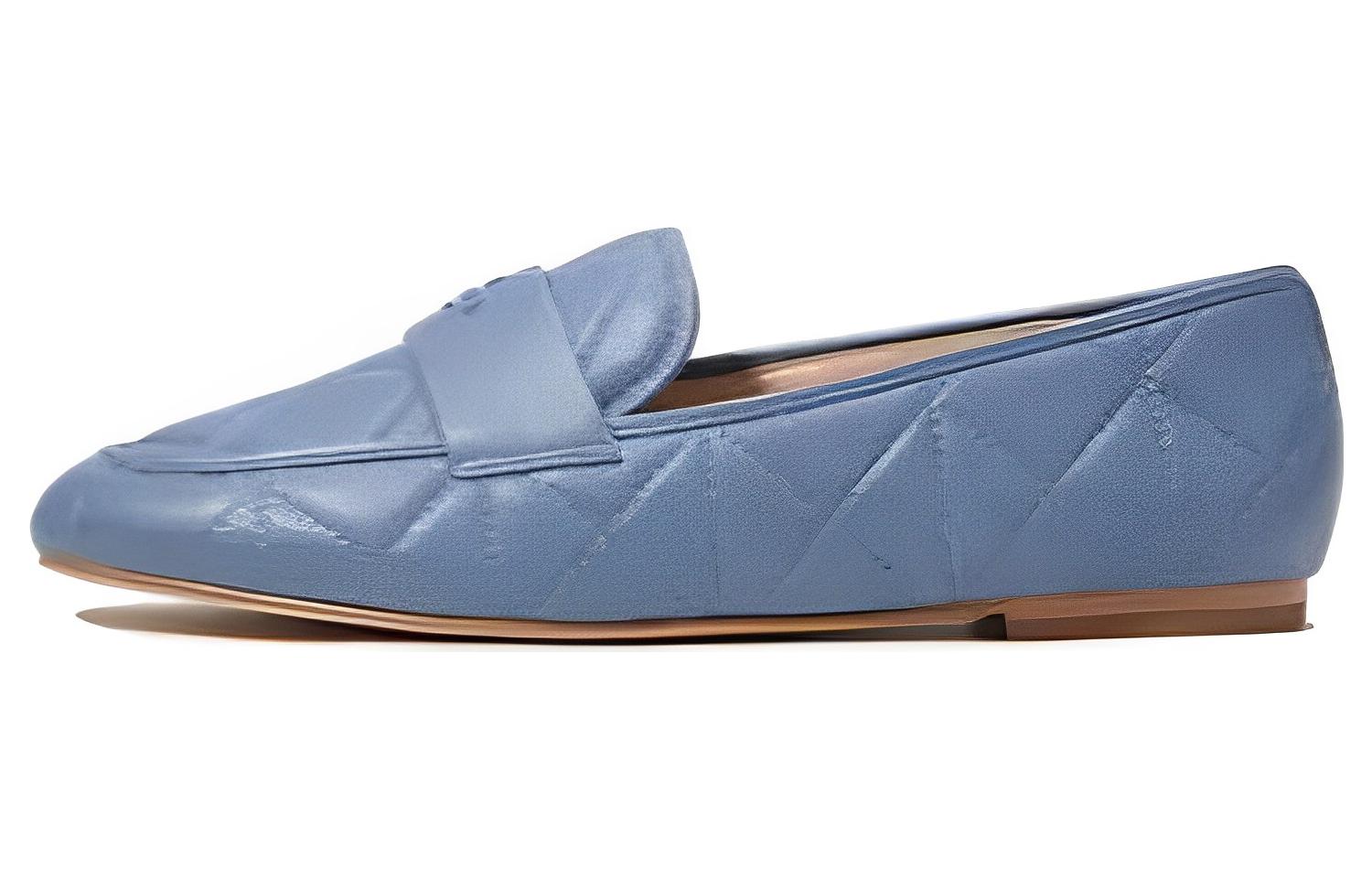 (W) Coach Leather Loafer 'Blue'